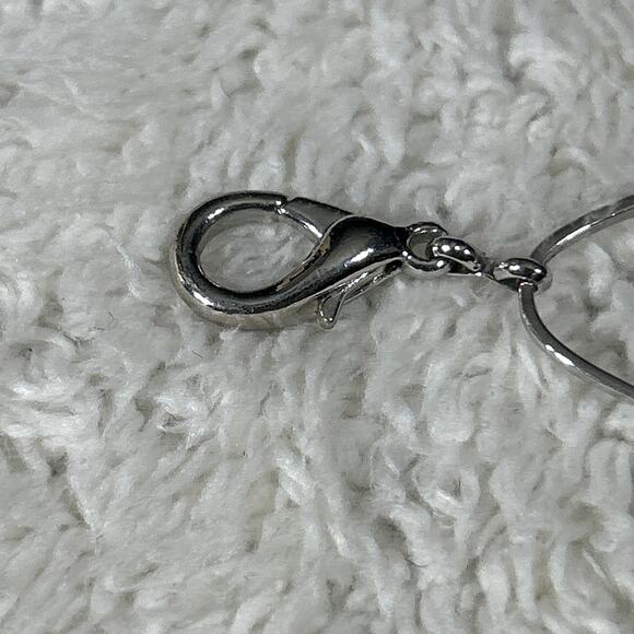 Silver Tone Chain Belt Circles Ovals Made in Korea - Picture 6 of 7